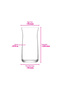 Vera Cam Soft Drink Glass Set of 6 370 ml (Large Water/Cold Coffee/Cocktail Glass) - 6