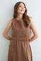 Muslin 2-Piece Set with Elastic Waist and Tasseled Skirt - 6