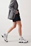 Women's High Sole Sneaker Lace-Up Sports Shoes Virez Silver - 4