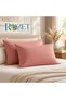 Dusty Rose Cotton Fabric Cover Pillowcase (2 Pcs) 50 X 70 cm