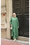 Linen Look Half Button Suit