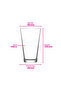 Hera Glass Soft Drink Glass Set of 6 325 ml (Large Water/Cocktail Glass) - 7