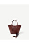Large Shoulder Bag with Belt Buckle