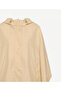 Wide Hooded Collar 3/4 Sleeve Raincoat - 5