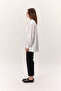 Gathered Detail Wide Shirt Ecru - 5