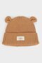Baby Boy Knitted Beanie with Woven Label and Ears C8595A525Wn - 3