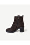 Suede Heeled Boots - 5