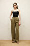 Comfortable Linen Pants with Pockets Khaki - 3