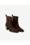 Block Heeled Suede Chelsea Boots - 2
