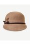 Bead Embroidered Wool Cloche Hat