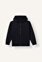 Cotton Regular Fit Long Sleeve Basic Hooded Kangaroo Pocket Thick Zippered Sweat Cardigan Girls' C - 4