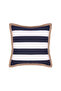 Jute Edged Cotton Linen Square Pillow (50X50 cm)