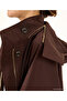 Wide Hooded Collar Long Sleeve Raincoat - 7