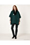 Fur Collar Poncho - 3