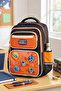 Ççs 51923 School Backpack Student Daily Travel Holiday Sports Walking Trip Black-Orange