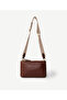 Double Zipper Leather Crossbody Bag - 4