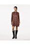 A Form Shirt Collar Long Sleeve Dress