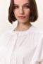 Gathered Detail Wide Shirt Ecru - 2