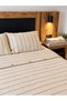 100% Cotton Striped Muslin Duvet Cover Set Double Size 220X240 cm Duvet Cover 240X260 cm Bed Sheet 2 Pieces 50X70 cm Pillowcases - 5