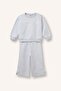 Crew Neck Basic Sweatshirt Flexible Waist Sweatpants 2-Piece Set Baby Girl I5623A526Wn - 3