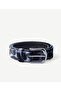 Abstract Leopard Print Velvet Trouser Belt
