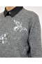Regular Crew Neck Long Sleeve Sweater - 5