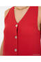 Straight V-Neck Sleeveless Dress - 4