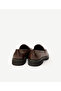 Houndstooth Patterned Leather Loafer - 3