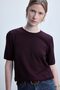 Regular Fit Crew Neck Claret Red Sweater D6272Ax25Au