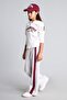 Cotton Wide Leg Stripe Detailed Sweatpants Girls H9741A826Au - 2