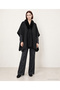 Fur Collar Poncho - 3