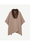 Fur Collar Poncho