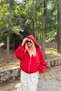 Hooded Zipper Detail Sweatshirt - 6