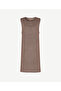 Straight Halter Neck Sleeveless Dress - 6