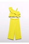 Girl's Top and Bottom Pants Set Yellow