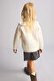 Scalloped Detailed Crew Neck Hair Knit Sweater Baby Girl I7483A526Au - 3