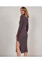High Collar Knitwear Dress - 2