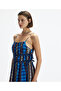 Strappy Midi Dress with Side Tie Detail - 3
