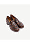 Tassel Detailed Heeled Leather Loafer - 4