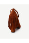 Leather Tasseled Heeled Shoes - 4