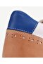 Retro Look Leather Sports Sneakers - 6