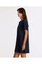 Loose Crew Neck Short Sleeve Dress - 3