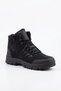 Black Zippered Fur Unisex Boots Cold Resistant Trekking Boots - 2
