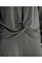 Long Sleeve T-Shirt with Shirring Detail on the Front - 2