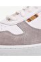 Retro Look Leather Sports Sneakers - 5