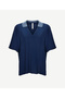 Knitwear Collared Short Sleeve Blouse - 5