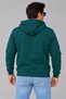 Men's Hooded Full-Zip Sweatshirt with Inner Lining and 3-Yarn Cotton Fabric - 3