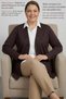 Women's Plus Size Stone Embellished Seasonal Mom Cardigan - 75 cm Wide Buttoned Double Pocket Classic Flowy Tok Fabric Short Cardigan - 5