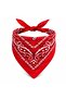 Red Cowboy Scarf Children's Bandana Western Patterned Neck Scarf