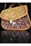 Authentic Patterned Suede Cover Hand and Shoulder Bag - 6